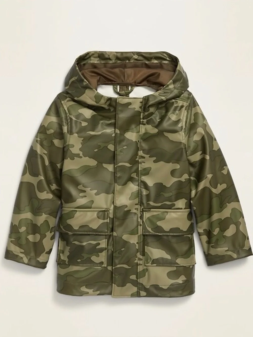 NEW! Old Navy Hooded Rain Coat Size 3T in Olive Camouflage Size 3T